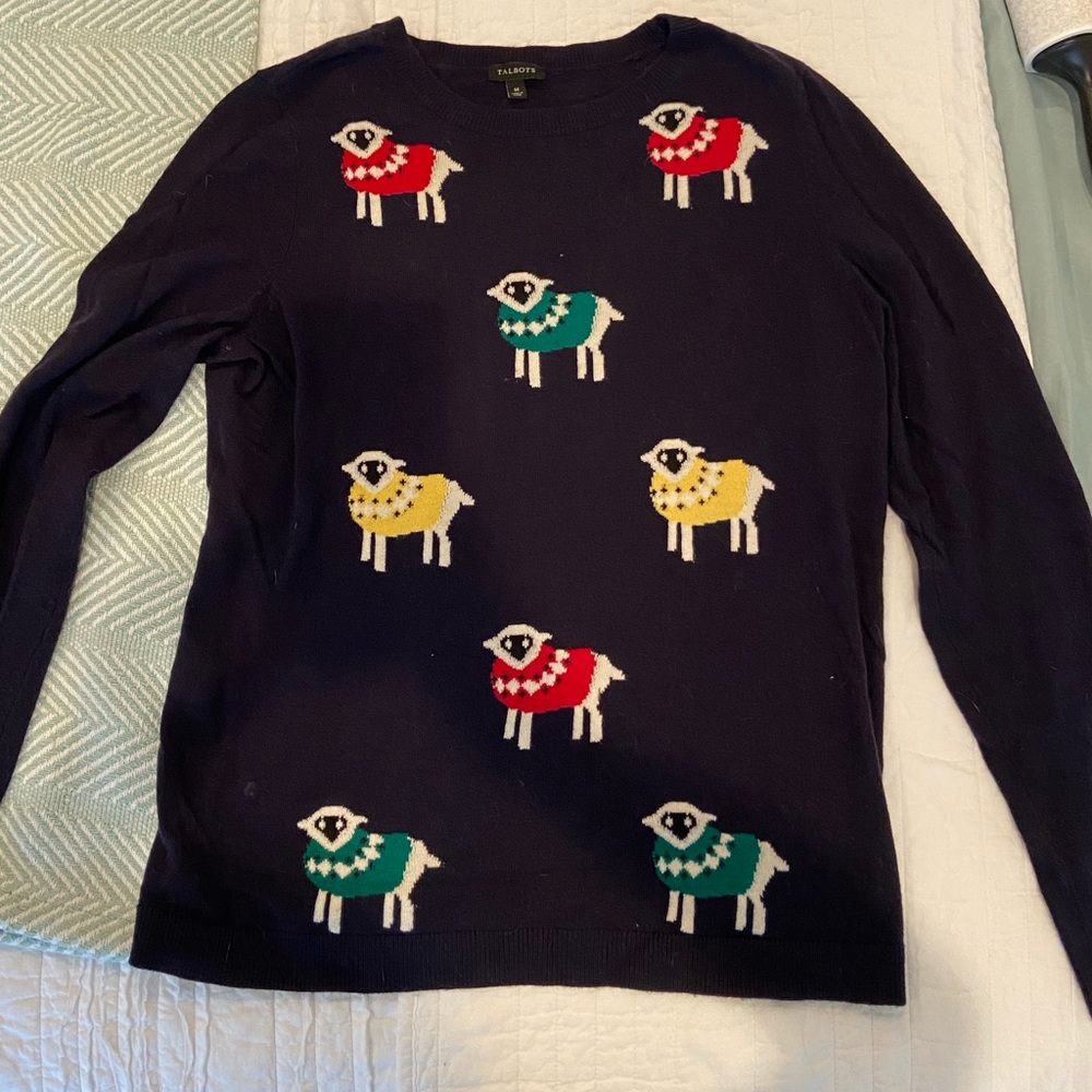 Talbots Sheep in Sweaters Sweater